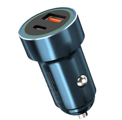 XO CC32 Φορτιστής Αυτοκινήτου PD + QC3.0 20W USB/Type-C Μπλε