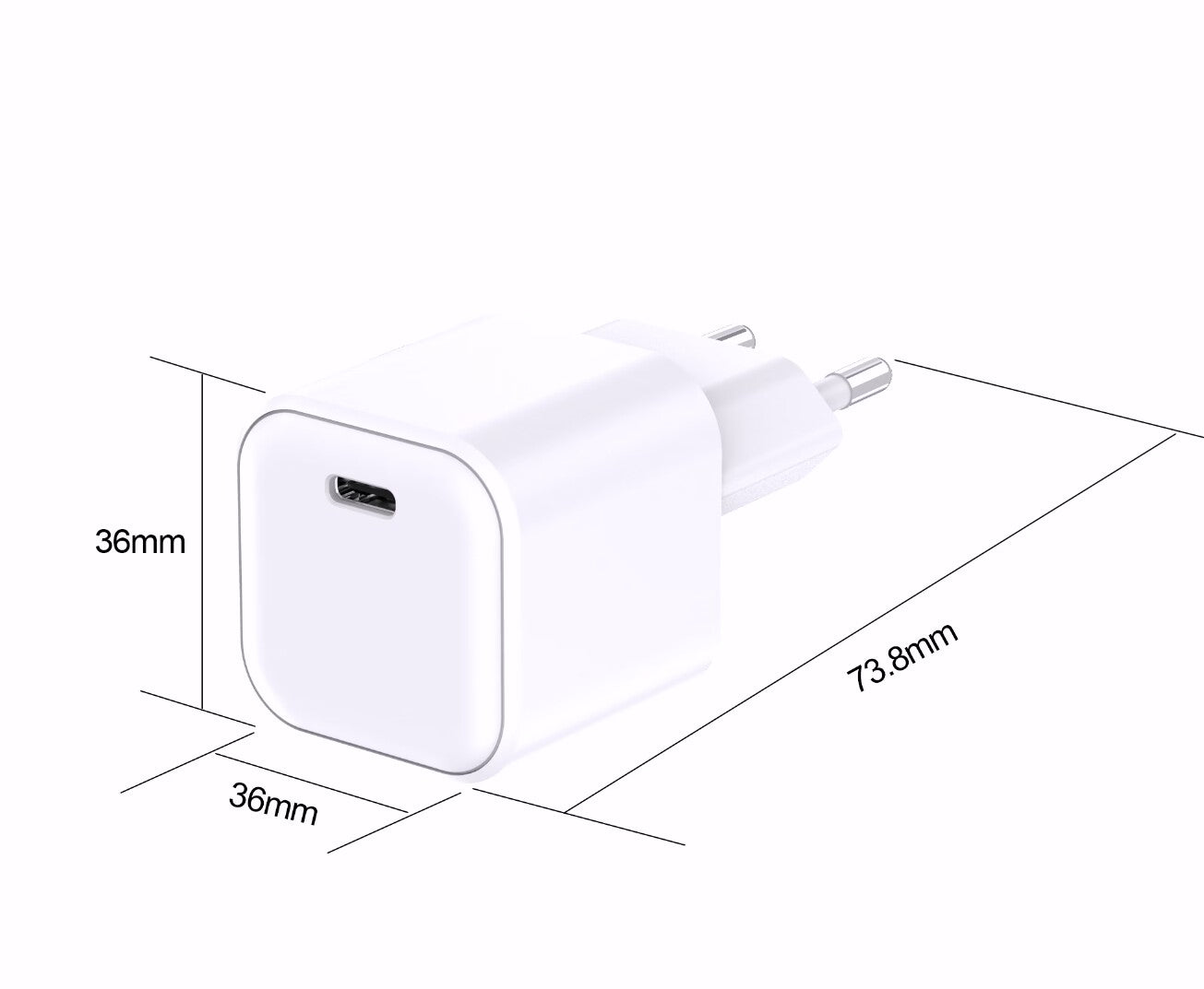 ATC-CHF3 Φορτιστής Ταχείας Φόρτισης GaN 65w Λευκός
