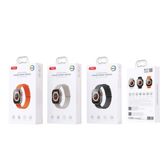 XO M9 Ultra Αθλητικό Smartwatch Κλήσης με Ασύρματη Φόρτιση (Μαύρο)