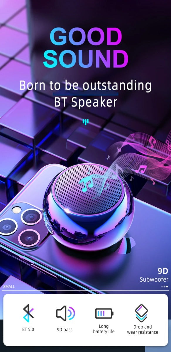 ATC-05S Mini Φορητό Ηχείο Ασημί