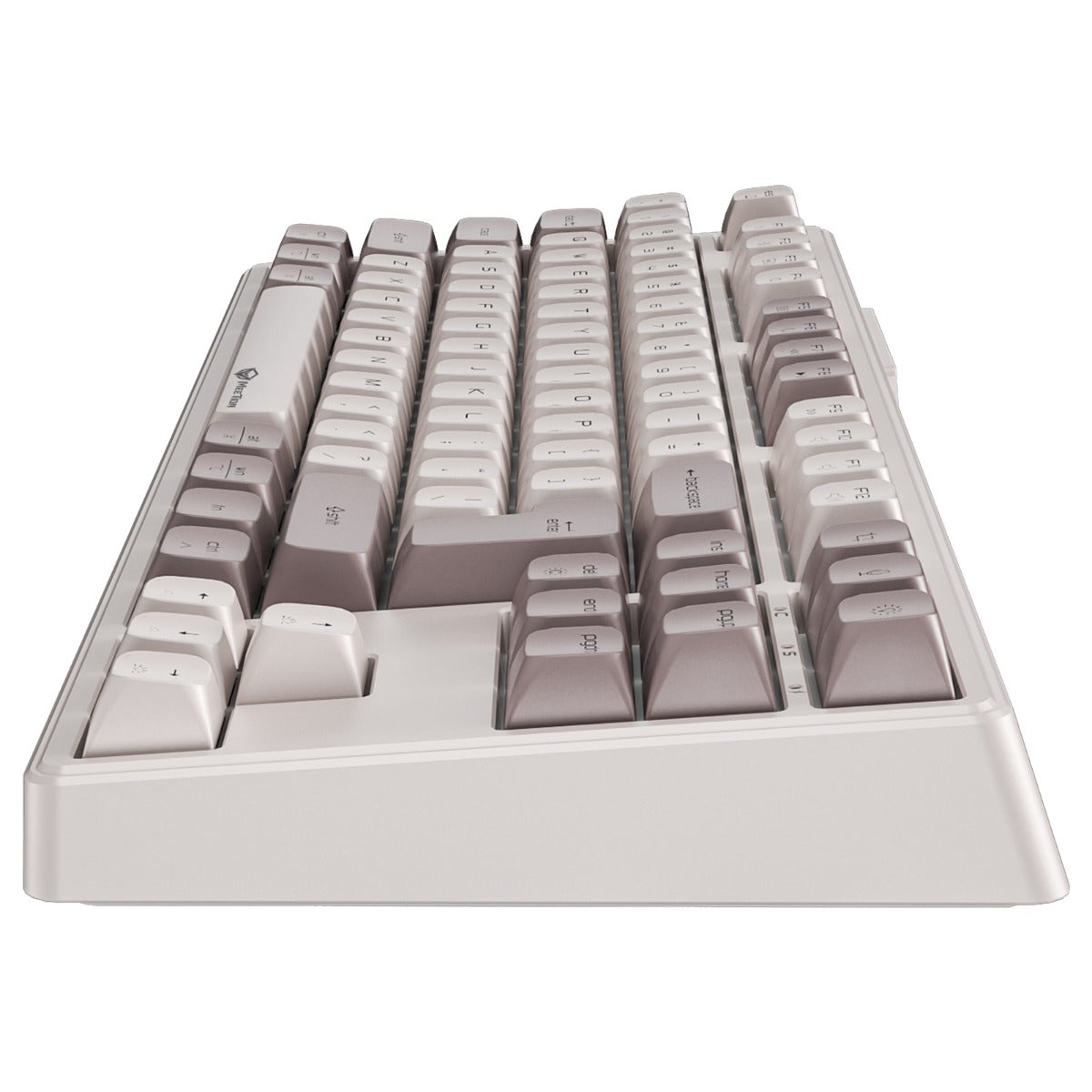 Meetion MT-MK14 Μηχανικό Πληκτρολόγιο Gaming Ενσύρματο & Ασύρματο με Bluetooth και 2.4G RGB Λευκό US
