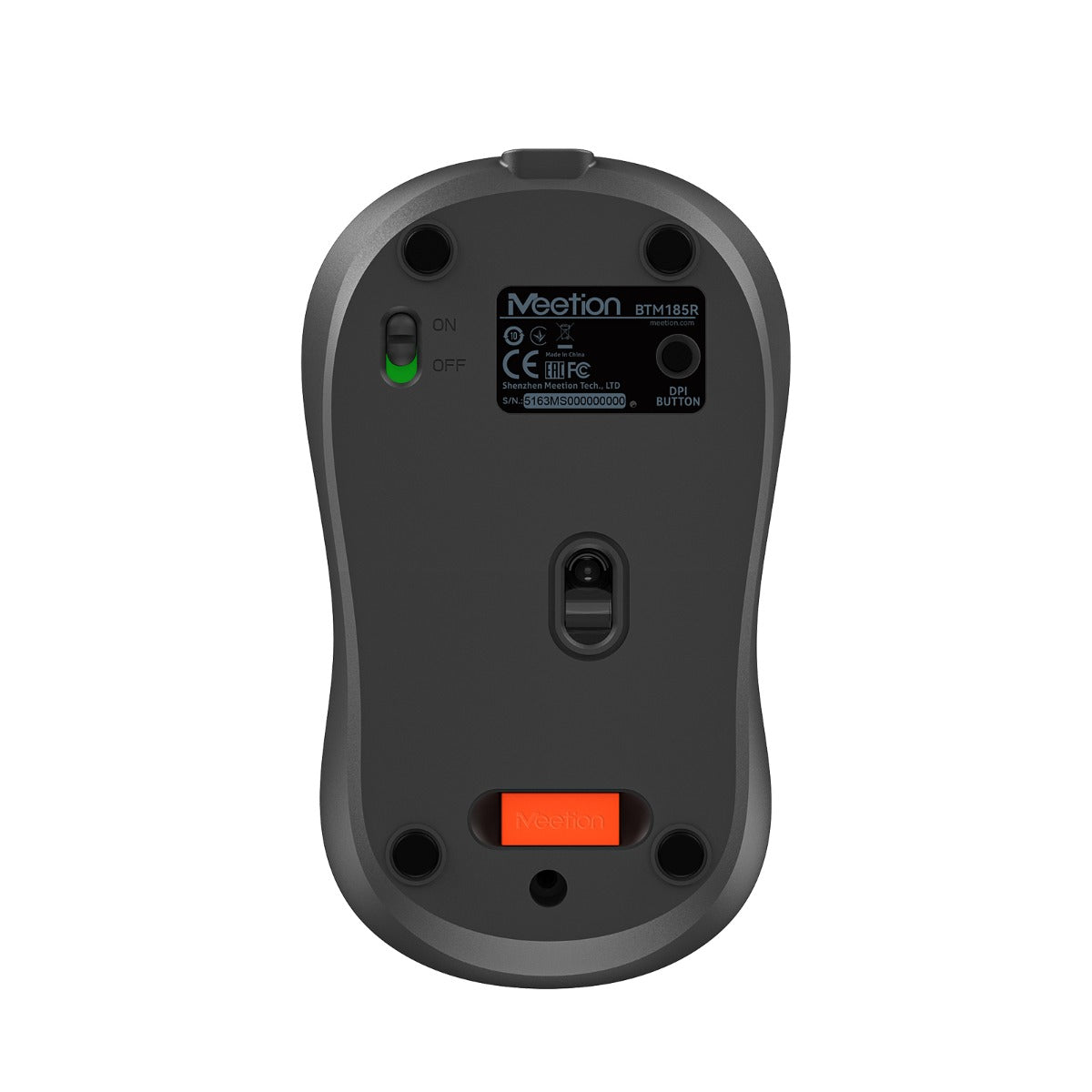 Meetion Ασύρματο Ποντίκι Office MT-BTM185R με Bluetooth & 2.4G Επαναφορτιζόμενο