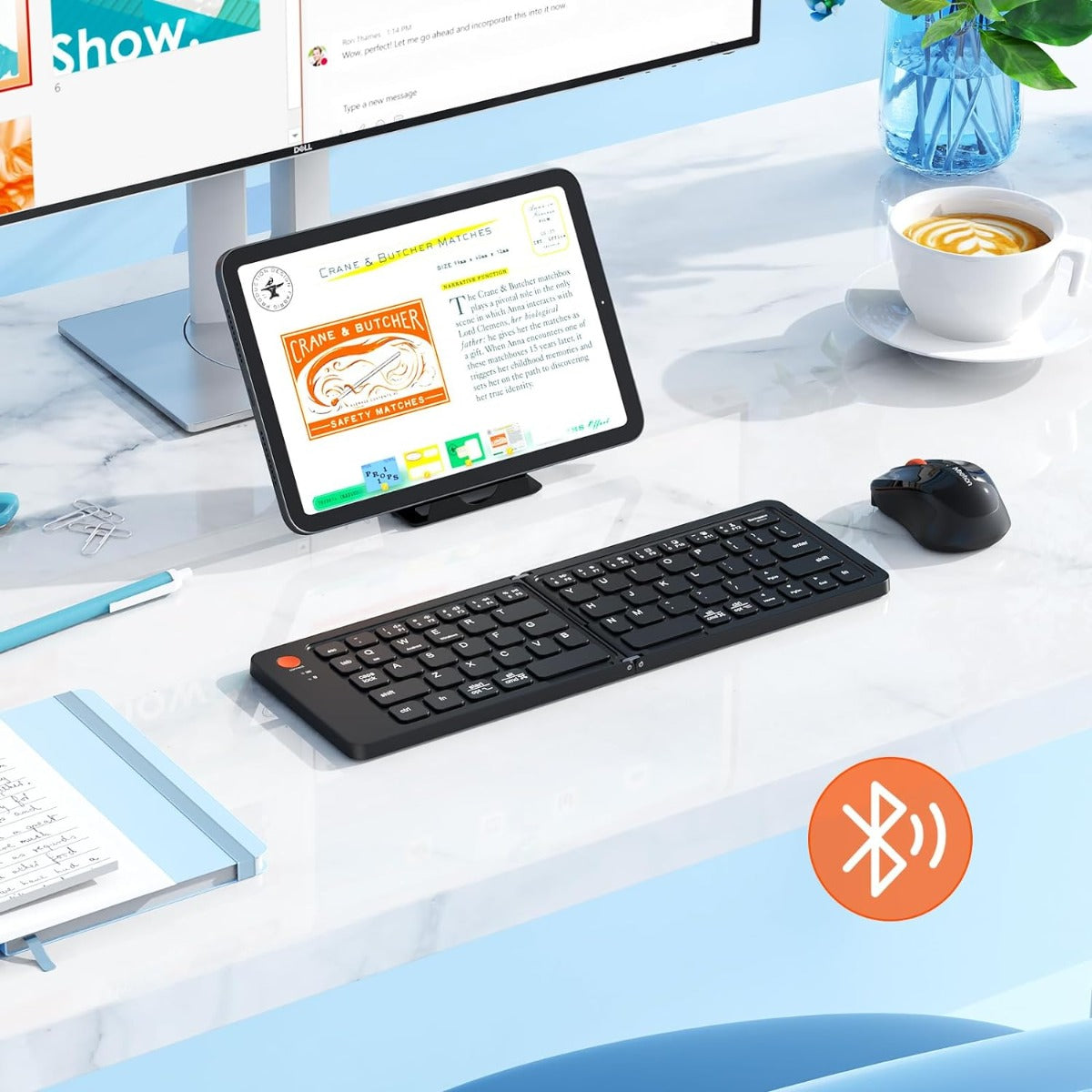 Meetion Σετ Γραφείου BTC001 Bluetooth Μαύρο