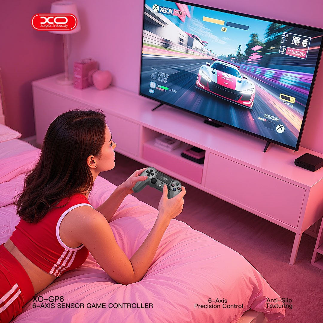 XO-H6B GP6 Bluetooth & Ενσύρματο Χειριστήριο Gaming με 6-Axis Αισθητήρα για PS4