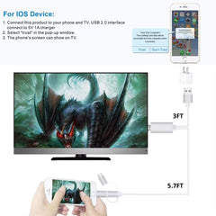 Καλώδιο Αντάπτορας 3 σε 1 Type-C 8pin Micro HDTV