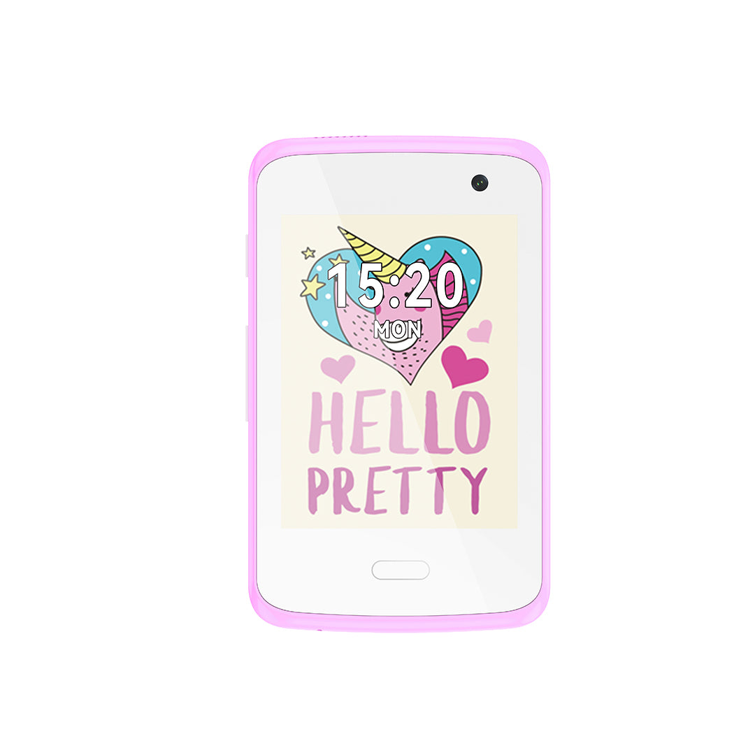 XO H150 Παιδικό Smart Κινητό 2G με οθόνη 2.8' 30W Pixel Λευκό/Ροζ