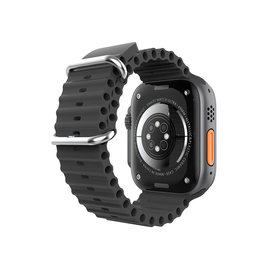 XO M9 Ultra Αθλητικό Smartwatch Κλήσης με Ασύρματη Φόρτιση (Μαύρο)