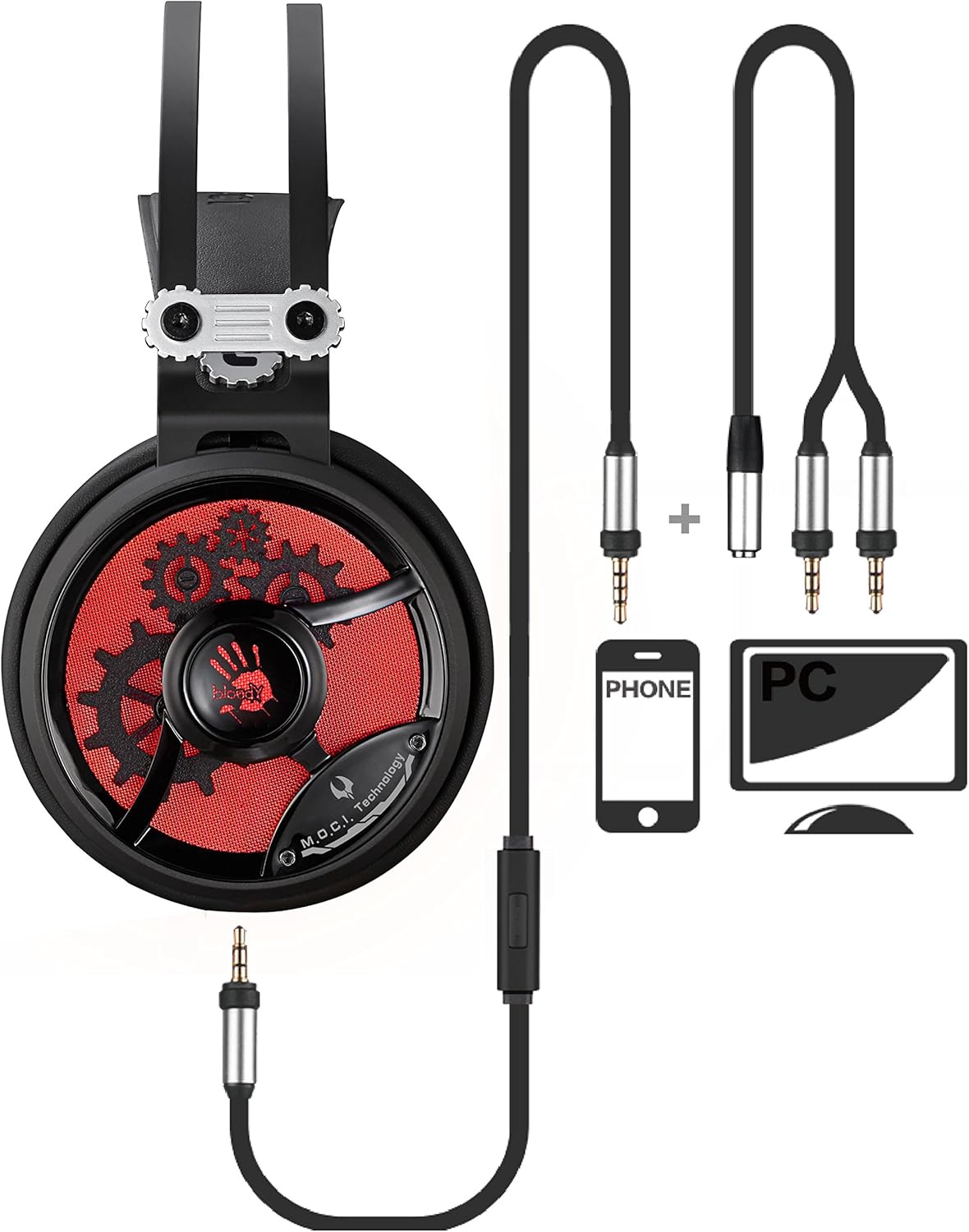 Bloody Ενσύρματα Ακουστικά Κεφαλής Gaming M660 3.5mm