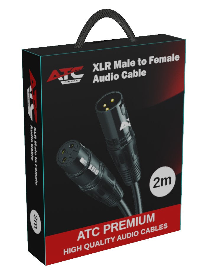 ATC Audio Cable XLR HQ Canon M/F 2m