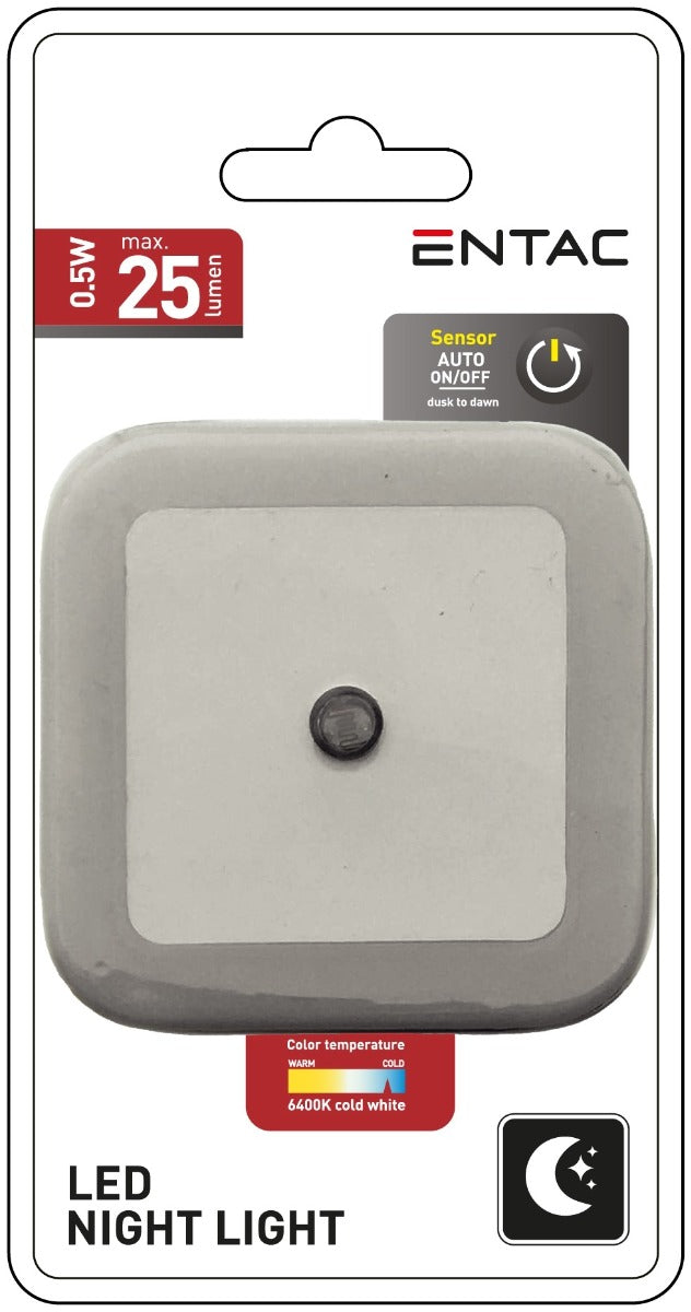 Entac Night Light 0.5W Square Cool White