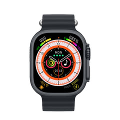 XO M9 Ultra Αθλητικό Smartwatch Κλήσης με Ασύρματη Φόρτιση (Μαύρο)
