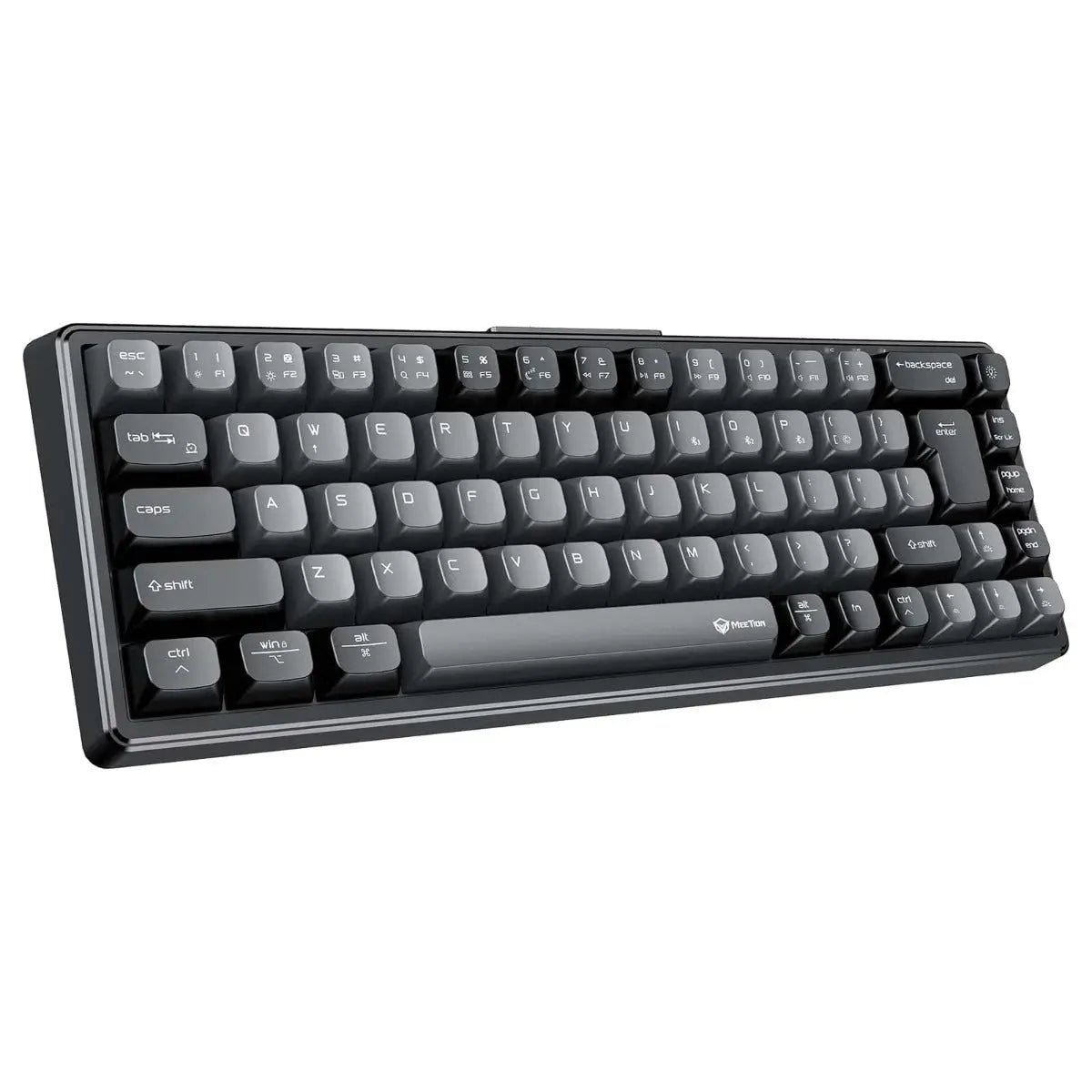 Meetion MK12 Ενσύρματο Bluetooth Gaming Πληκτρολόγιο Μαύρο US