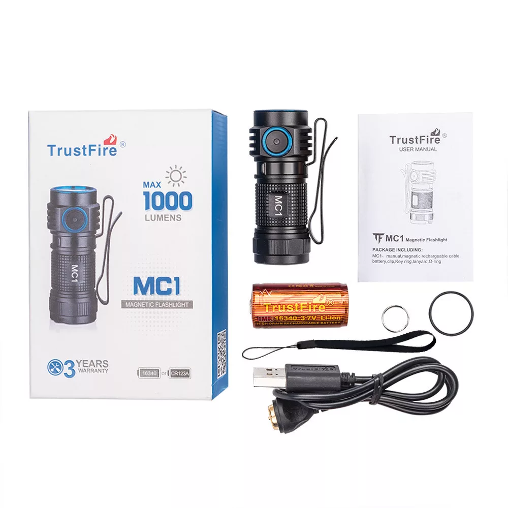 TrustFire MC1 Φακός Χειρός LED Μαγνητικός