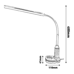 Avide LED Desk Lamp with Desk Mount and Stand 5W