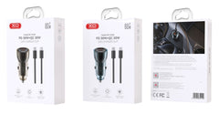XO CC60 Smart Διαφανής Φορτιστής Αυτοκινήτου A30+C30 60W & Type-C Καφέ