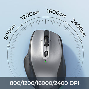 Meetion Ασύρματο Ποντίκι Office MT-BTM007 με Bluetooth & 2.4G Γκρι