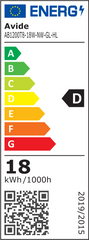 Avide Λάμπα LED Τύπου Φθορίου 18W G13 1200mm NW 4000K HL 150lm/W (25τμχ)