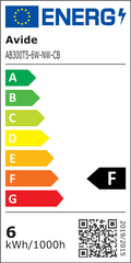 Avide LED T5 Integrated Fluorescent Lamp 6W 300mm NW 4000K with AC plug