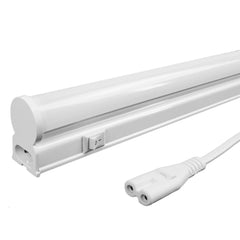 Avide LED T5 Φωτιστικό Τοίχου Ενσωματωμένος Σωλήνας 9W 600mm CW 6400K με Φις Ρεύματος