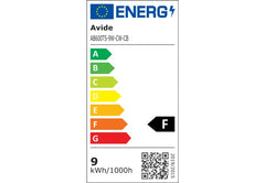 Avide LED T5 Φωτιστικό Τοίχου Ενσωματωμένος Σωλήνας 9W 600mm CW 6400K με Φις Ρεύματος