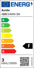 Avide Λάμπα LED Κερί 3W E14 Θερμό 3000K Value