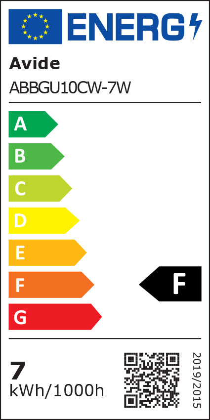 Avide Λάμπα LED Σποτ GU10 7W Ψυχρό 6400K Value