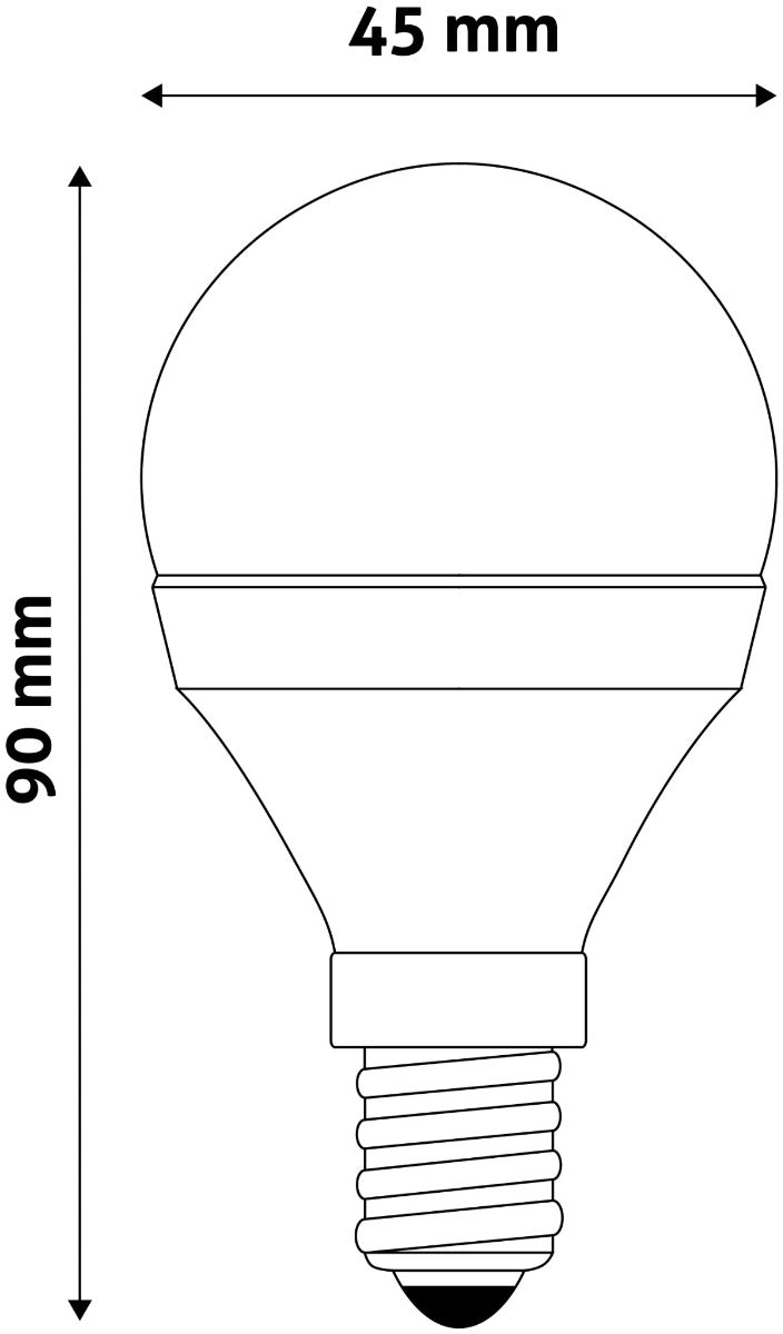 Avide Λάμπα LED Σφαιρική 7W E14  Ψυχρό 6400K Value