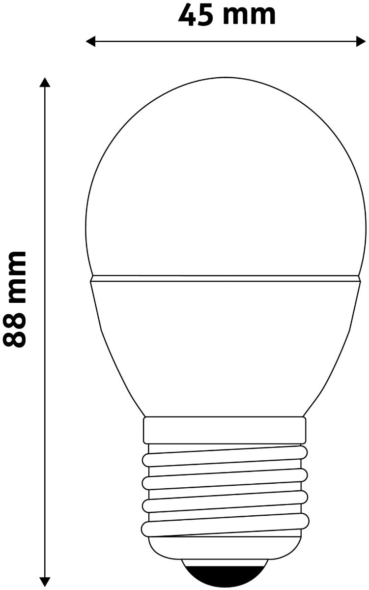 Avide LED Bulb Spherical 7W E27 Cool 6400K Value