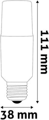 Avide LED Bulb Bright Stick T37 9.5W E27 WW 3000K