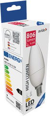 Avide Λάμπα LED Κερί 6.5W E14 Ψυχρό 6400K High Lumen