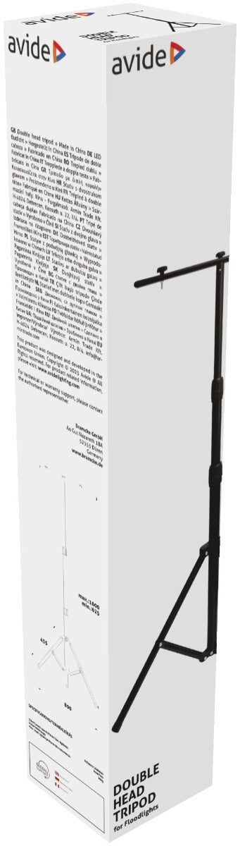 Avide Προβολέας Flood Light με Τρίποδο Διπλός