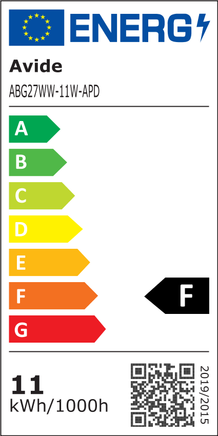 Avide Λάμπα LED Κοινή A60 11W E27 Θερμό 3000K Ντιμαριζόμενο