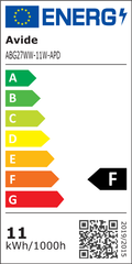 Avide Λάμπα LED Κοινή A60 11W E27 Θερμό 3000K Ντιμαριζόμενο