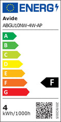 Avide Λάμπα LED Σποτ Αλουμίνιο + Πλαστικό 4W GU10 NW 4000K