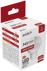 Avide LED Spot Lamp Aluminum + Plastic 4W GU10 WW 3000K
