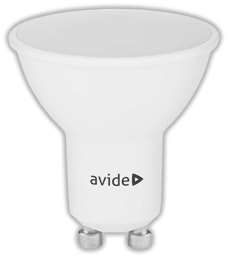 Avide Λάμπα LED Σποτ Αλουμίνιο + Πλαστικό 7W GU10 110° Λευκό 4000K Super High Lumen
