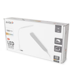 Avide Φωτιστικό Γραφείου LED με Βάση και Μανταλάκι Στήριξης 6W CCT