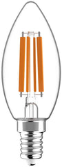 Avide LED Filament Candle Lamp 6.5W E14 NW 4000K High Lumen