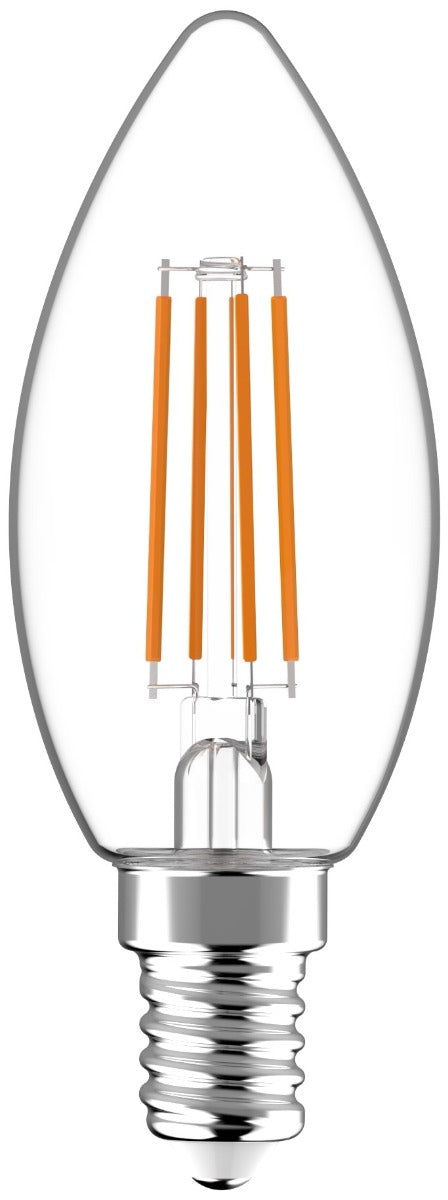Avide LED Filament Candle Lamp 6.5W E14 WW 2700K High Lumen