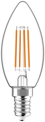 Avide LED Filament Candle Lamp 6.5W E14 WW 2700K High Lumen