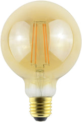 Avide LED Filament Bulb Common G95 7W E27 360° Warm 2500K Dimmable Amber
