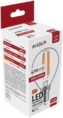 Avide LED Filament Bulb Spherical 4.5W E14 WW 2700K