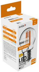 Avide LED Filament Mini Spherical Bulb 6.5W E27 NW 4000K High Lumen