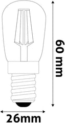 Avide LED Filament Bulb T26 2W E14 NW 4000K
