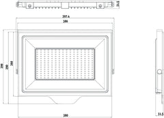 Avide LED Προβολέας Slim SMD 200W CW 6400K