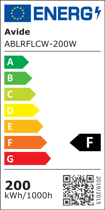 Avide LED Προβολέας Slim SMD 200W CW 6400K