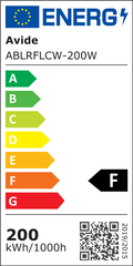Avide LED Προβολέας Slim SMD 200W CW 6400K
