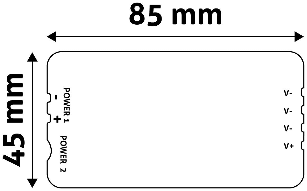 AvideΤηλεχειριστήριο RF και Ελεγκτής για LED Ταινία 12V 144W με Ντίμερ 4 Ζωνών