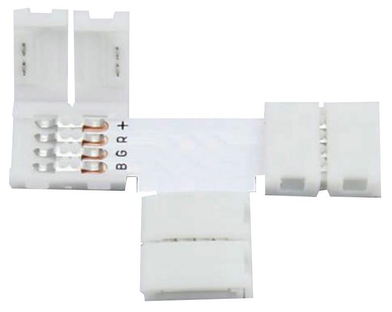 Avide LED Strip Connector with 12V RGB T clip (8pcs)