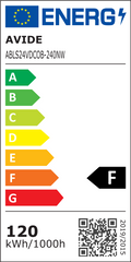 Avide LED Ταινία D-COB 24V 12W 4000K NW IP44 10m